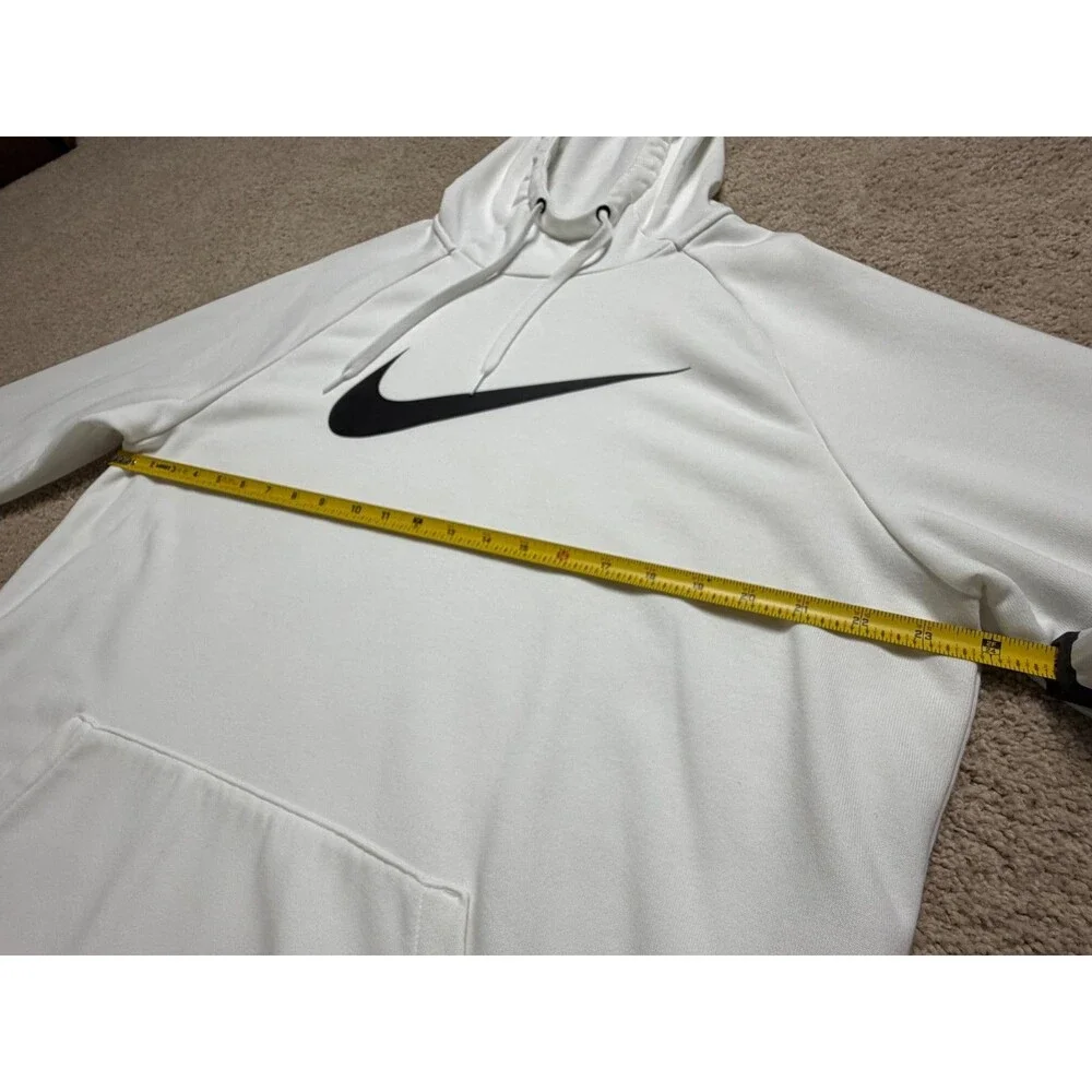 Nike Dri-FIT Swoosh Men’s Size L Pullover Training Hoodie White CZ2425-100